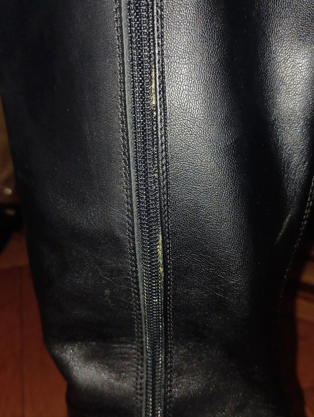 NINE WEST QUIZME HIGH LEATHER BOOTS IN BLACK (Wide Calf)